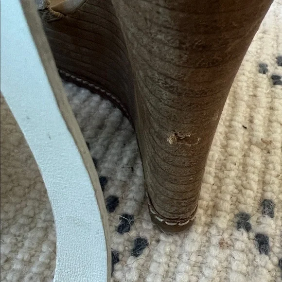 Coach Women's Beige Strappy Sandals with Wedge Heel, 9.5 - Picture 4 of 7